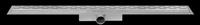 Easy Drain Compact 50 douchegoot RVS met enkele plaat RVS standaard RVS flens waterslot 50mm 80cm inbouw diepte 83mm met zijuitloop edcompr800-50