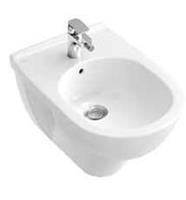 O.novo - Dusch-WC, Wandmontage, 1 Hahnloch mit Überlauf, 360 mm x 560 mm, Wand-Bidet, Weiß 54600001 - Villeroy&boch