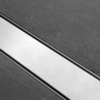 Easy Drain Easydrain Compact Zero afvoergoot enkele plaat met zijuitloop 6x90cm 50mm RVS edcomz90050