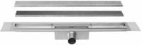 Easy Drain Easydrain Compact TAF afvoergoot enkele plaat 100cm 30mm met Zero design rooster RVS edcomtaf100030