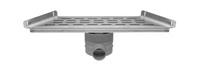 Easy Drain Easydrain Multi Trapezium 300 afvoergoot met zijuitlaat 48,5cm 50mm RVS edmtrap300