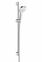 HANSGROHE Brausegarnitur Croma Select E Brauseset Vario EcoSmart, mit Brausestange 90 cm