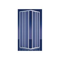 Economy douchecabine hoekinstap 2.2 mm acryl 80/90x185 cm aluminium