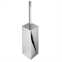 Modern Art closetborstelhouder zwarte borstel, chroom
