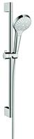 hansgrohe Stangenbrause-Set »Croma Select S«, Höhe 66.9 cm, 3 Strahlart(en), Brauseset Multi mit Brausestange 65 cm Weiß / Chrom