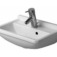 Handwaschbecken Starck 3 45cm, mit Überlauf, Farbe: Weiß mit Wondergliss - 07504500001 - Duravit
