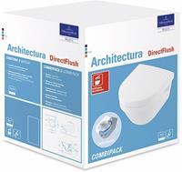 Villeroy & Boch Architectura CombiPack hangend toilet diepspoel CeramicPlus Directflush inclusief toiletzitting met softclose en quickrelease, wit