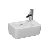 PRO A Handwaschbecken, 1 Hahnloch rechts, mit Überlauf, 360x250, weiß, Farbe: Weiß - H8169550001061 - Laufen