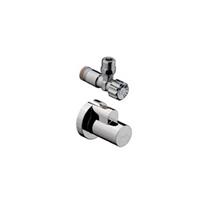 Hansgrohe Eckventil chrom mit Schuber und Quetschverschraubung 13954000