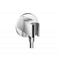 hansgrohe Schl.-Anschl. Fixfit Porter S chr, m Rückflussverh., Handbrausehalter - HANSGROHE DEUTSCHLAND