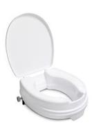 Handicare toiletverhoger met deksel verhoging 10 cm, wit