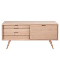 ebuy24 Sideboard A-Line Sideboard mit 1 Tür und 4 Schubladen, Eiche