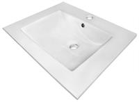 Calpe inbouw wastafel 60x48cm wit