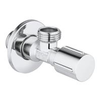 Grohe Eckventil DN 15, Abgang 1/2' mit Schubrosette aus Metall chrom 22043000