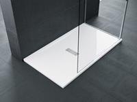 Novellini Ultra-flat kunststof douchebak acryl rechthoekig 160x80x3.5cm incl. sifon wit mat
