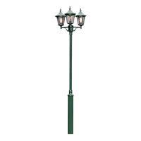 Konstsmide Buitenverlichting lantaarnpaal Virgo 54 cm 3-lichts groen 573-600