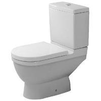 Duravit - Stand wc Kombi Starck 3 65,5cm, Abgang senkrecht, weiss, Farbe: Weiß mit Wondergliss - 01260100001