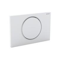 Geberit Sigma10 bedieningsplaat wit-chroom-wit