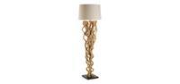 Vloerlamp Abun | Gerecycled Tropisch Hout | Wit | Laforma-Kave