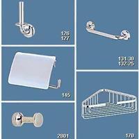 Geesa Hotel reserveclosetrolhouder enkel messing chroom (bxdxh) 50x95x150mm