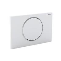 Geberit Sigma 10 bedieningsplaat kleuren:plaat/ring/knop wit-goud-wit
