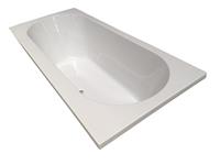 Mueller Wiesbaden Portus RD inbouw Ligbad 180x80x49 cm Wit DUO