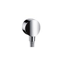 Hansgrohe - Fixfit Wandanschluss s mit Rückflussverhinderer und Kunststoffanschlusswinkel, chrom, Farbe: Chrom - 26453000