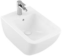 villeroyundbochag Villeroy Und Boch Ag - Villeroy & Boch Venticello Bidet 441100, 375x560mm, 1 Hahnloch, mit Überlauf, wandhängend, Farbe: Weiß Ceramicplus - 441100R1