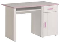 Parisot Bureau Kiki - wit/roze - 121x77x65 cm