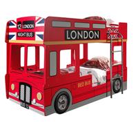 stapelbed London Bus - incl. LED - 132x99,6x215 cm