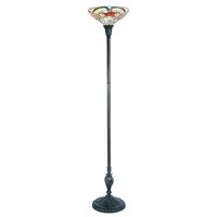 Clayre & Eef Vloerlamp tiffany Ø 35x180 cm / E27 / Max. 1x 60 Watt