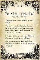 Death Note Rules Maxi Poster