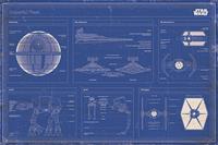 Pyramid Star Wars Imperial fleet blueprint Poster 91,5x61cm