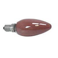 Kaarslamp rood 25W kleine fitting E14