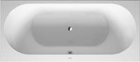 Duravit Darling New kunststof bad acryl rechthoekig met 2 rugsteunen 180x80x48cm zonder poten wit 700244000000000