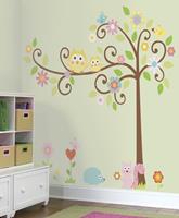 muursticker Happi Scroll Tree