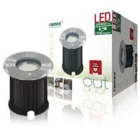 smartwares Außeneinbauleuchte GU10 LED 3W Silber