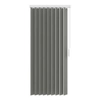 Stoffen verticale lamellen lichtdoorlatend 89 mm - grijs - 150x260 cm