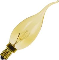 Huismerk Kaarslamp tip goud 25W kleine fitting E14