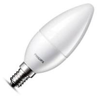 Philips kaarslamp LED mat 4W (vervangt 25W) kleine fitting E14