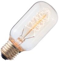 Gloeilampgoedkoop.nl Kooldraadlamp buis goud 40W grote fitting E27 108mm