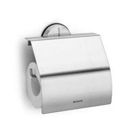 Brabantia RVS Toiletrolhouder met klep mat