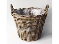 Vanderleeden Mand Rotan Antique Grey D25H19CM