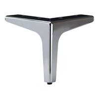 Meubelpootjes Chromen hoek meubelpoot 13 cm
