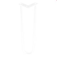 Meubelpootjes Witte hairpin tafelpoot 40 cm