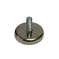 Meubelpootjes Chromen stelvoet rond diameter 5,5 cm (M10)