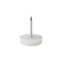 Meubelpootjes Meubelglijder kunststof wit diameter 1,8 cm (zakje 20 stuks)