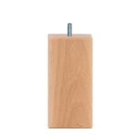 Vierkanten houten meubelpoot 12 cm (M8)