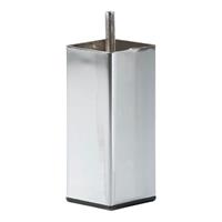 Meubelpootjes Chromen vierkanten meubelpoot 10 cm (M8)