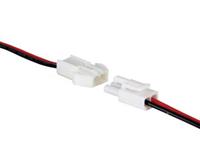 CONNECTOR VOOR EENKLEURIGE LEDSTRIP - MET KABEL (MANNELIJK-VROUWELIJK)